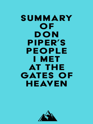 cover image of Summary of Don Piper's People I Met at the Gates of Heaven